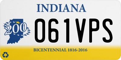 IN license plate 061VPS