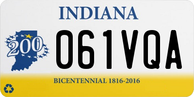 IN license plate 061VQA