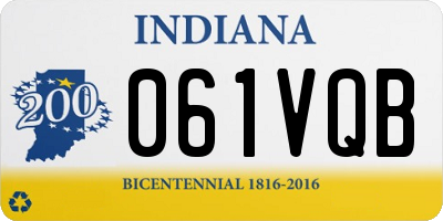 IN license plate 061VQB