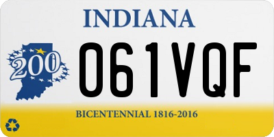 IN license plate 061VQF