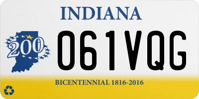 IN license plate 061VQG