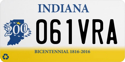 IN license plate 061VRA