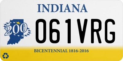 IN license plate 061VRG