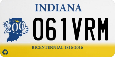IN license plate 061VRM