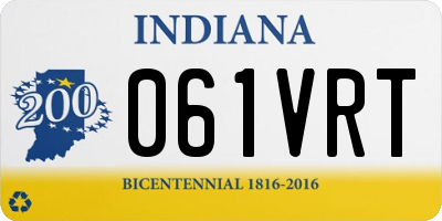 IN license plate 061VRT