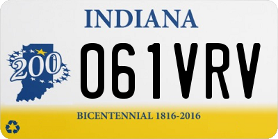 IN license plate 061VRV