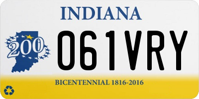 IN license plate 061VRY
