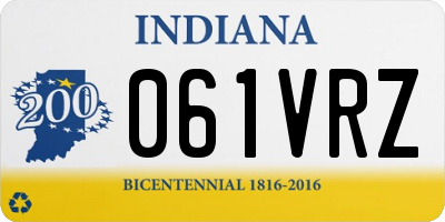 IN license plate 061VRZ