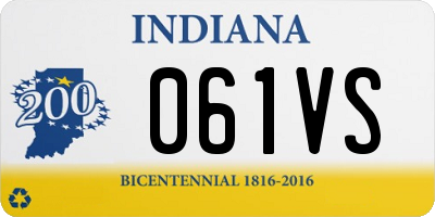IN license plate 061VS