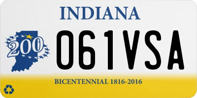 IN license plate 061VSA