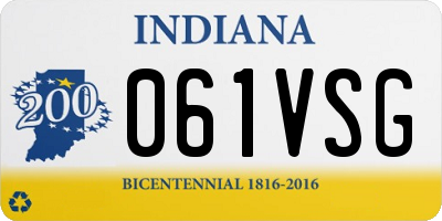 IN license plate 061VSG