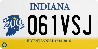 IN license plate 061VSJ