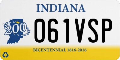 IN license plate 061VSP