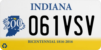 IN license plate 061VSV