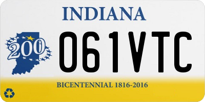 IN license plate 061VTC