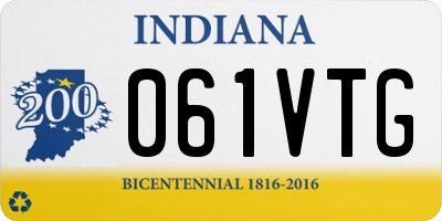 IN license plate 061VTG