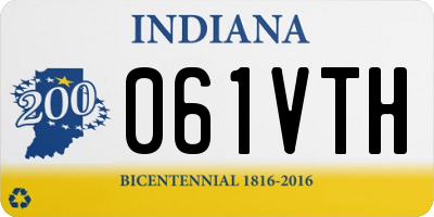 IN license plate 061VTH