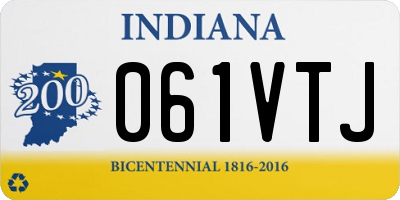 IN license plate 061VTJ
