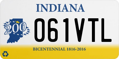 IN license plate 061VTL