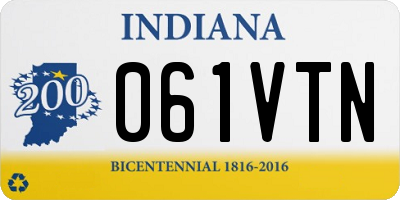 IN license plate 061VTN