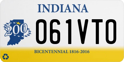 IN license plate 061VTO
