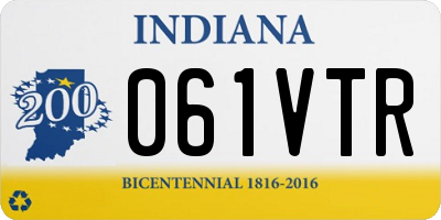 IN license plate 061VTR