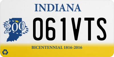 IN license plate 061VTS