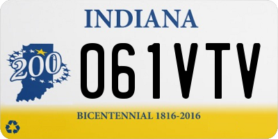 IN license plate 061VTV