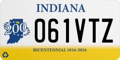 IN license plate 061VTZ