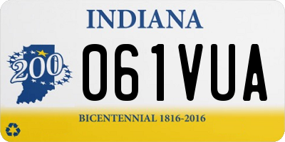 IN license plate 061VUA