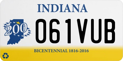 IN license plate 061VUB