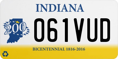 IN license plate 061VUD