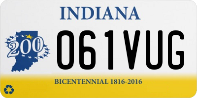 IN license plate 061VUG