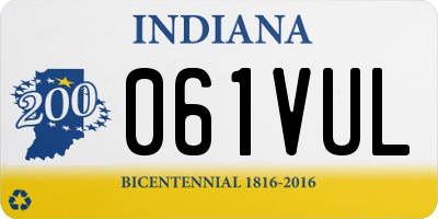 IN license plate 061VUL