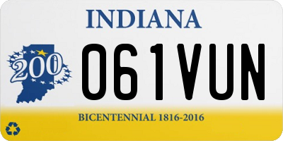 IN license plate 061VUN