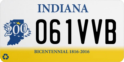 IN license plate 061VVB