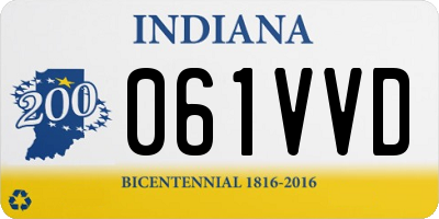 IN license plate 061VVD
