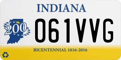 IN license plate 061VVG
