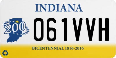 IN license plate 061VVH