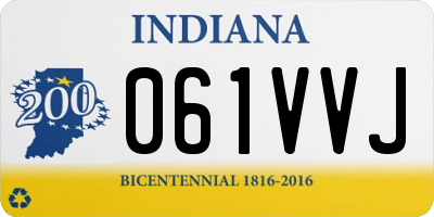 IN license plate 061VVJ