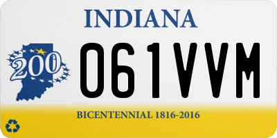 IN license plate 061VVM