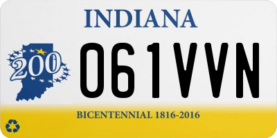 IN license plate 061VVN