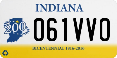 IN license plate 061VVO