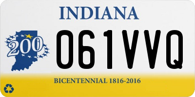 IN license plate 061VVQ