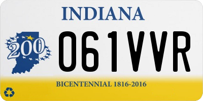 IN license plate 061VVR