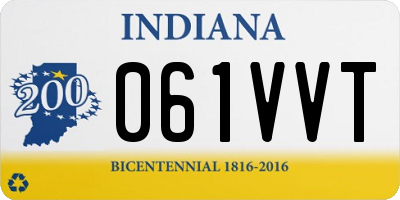 IN license plate 061VVT