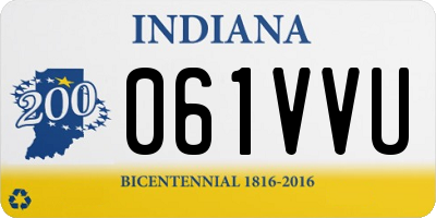 IN license plate 061VVU