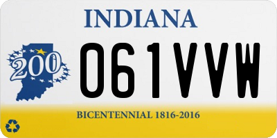 IN license plate 061VVW