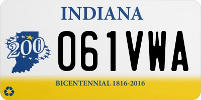 IN license plate 061VWA