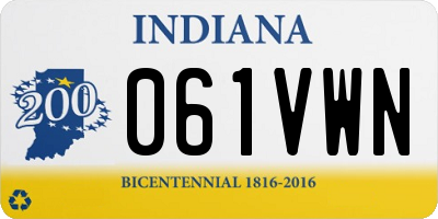 IN license plate 061VWN